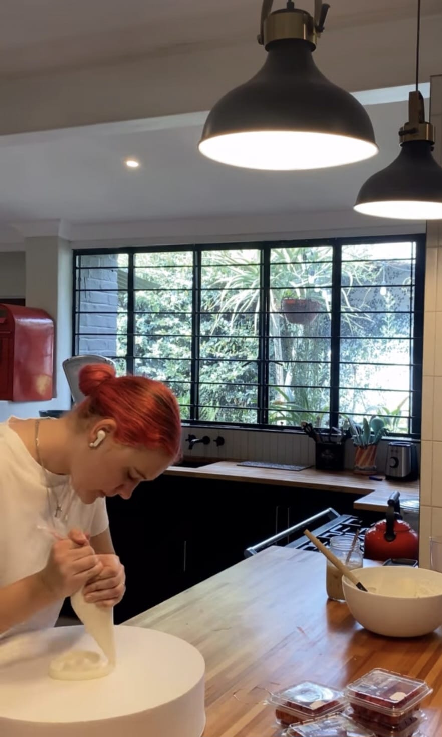 Behind the scenes — baking in Karah's kitchen
